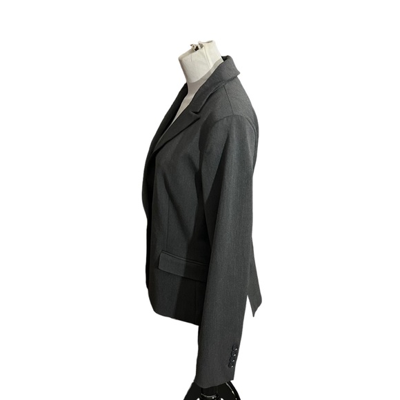 New Express Gray Blazer Jacket Size 12 - Picture 2 of 7